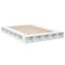 vidaXL Bed Frame without Mattress White 150x200 cm King Size
