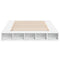 vidaXL Bed Frame without Mattress White 150x200 cm King Size