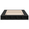 vidaXL Bed Frame without Mattress Black 150x200 cm King Size