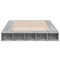 vidaXL Bed Frame without Mattress Grey Sonoma 150x200 cm King Size