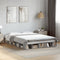 vidaXL Bed Frame without Mattress Grey Sonoma 150x200 cm King Size