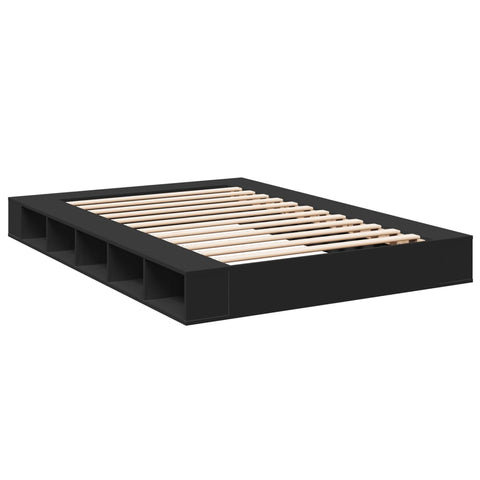 vidaXL Bed Frame without Mattress Black 140x200 cm