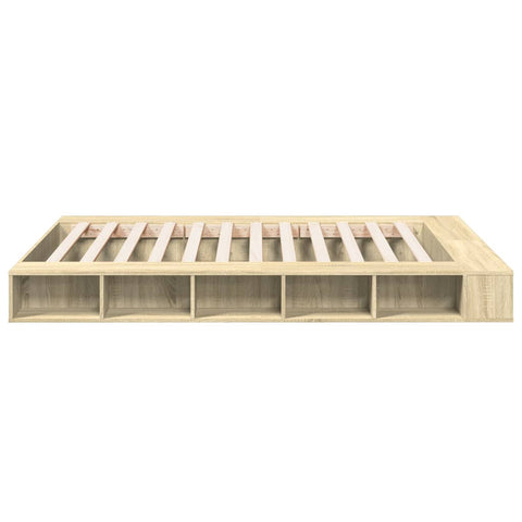 vidaXL Bed Frame without Mattress Sonoma Oak 140x200 cm