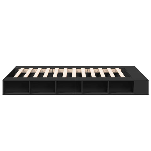 vidaXL Bed Frame without Mattress Black 120x200 cm