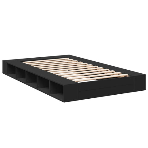 vidaXL Bed Frame without Mattress Black 120x200 cm