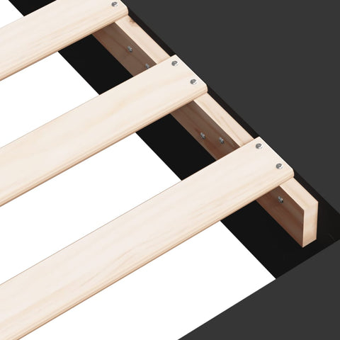 vidaXL Bed Frame without Mattress Black 120x200 cm