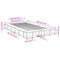 vidaXL Bed Frame without Mattress Black 120x200 cm