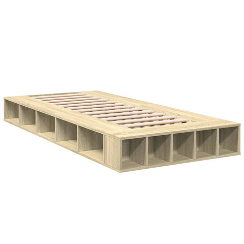 vidaXL Bed Frame without Mattress Sonoma Oak 90x190 cm Single