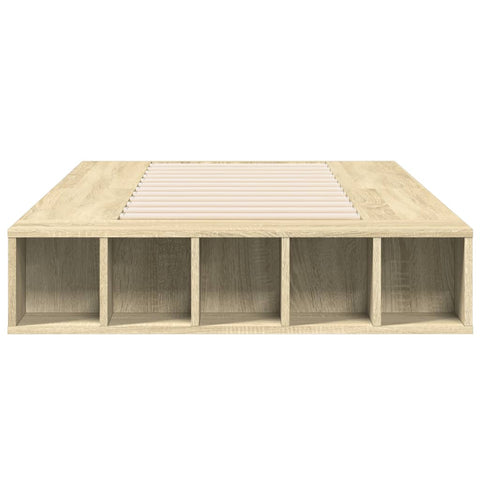 vidaXL Bed Frame without Mattress Sonoma Oak 90x190 cm Single