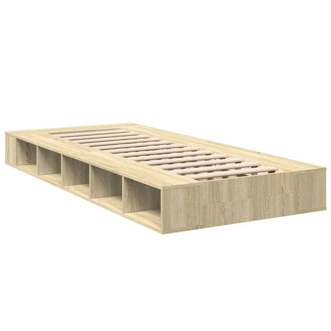 vidaXL Bed Frame without Mattress Sonoma Oak 90x190 cm Single