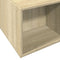 vidaXL Bed Frame without Mattress Sonoma Oak 200x200 cm