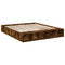 vidaXL Bed Frame without Mattress Smoked Oak 200x200 cm