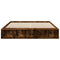 vidaXL Bed Frame without Mattress Smoked Oak 200x200 cm