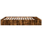 vidaXL Bed Frame without Mattress Smoked Oak 200x200 cm