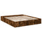 vidaXL Bed Frame without Mattress Smoked Oak 200x200 cm