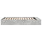 vidaXL Bed Frame without Mattress Concrete Grey 160x200 cm