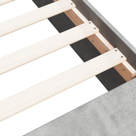 vidaXL Bed Frame without Mattress Concrete Grey 160x200 cm
