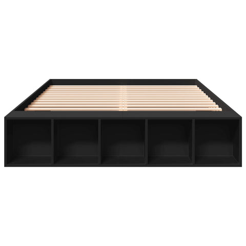 vidaXL Bed Frame without Mattress Black 140x200 cm