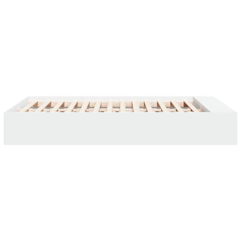 vidaXL Bed Frame without Mattress White 135x190 cm Double