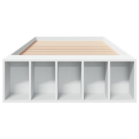 vidaXL Bed Frame without Mattress White 100x200 cm