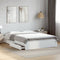 vidaXL Bed Frame with Drawers without Mattress White 160x200 cm