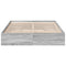 vidaXL Bed Frame with Drawers without Mattress Grey Sonoma 160x200 cm