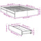 vidaXL Bed Frame with Drawers without Mattress Black 150x200 cm King Size