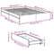 vidaXL Bed Frame with Drawers without Mattress White 140x200 cm