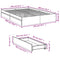 vidaXL Bed Frame with Drawers without Mattress Black 140x200 cm