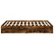 vidaXL Bed Frame with Drawers without Mattress Smoked Oak 140x200 cm