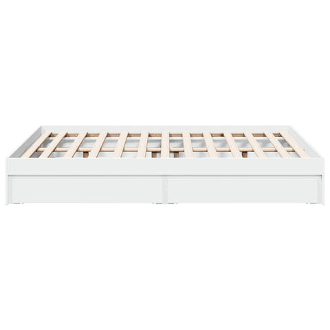 vidaXL Bed Frame with Drawers without Mattress White 120x200 cm