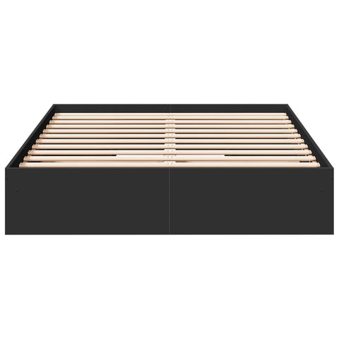 vidaXL Bed Frame with Drawers without Mattress Black 120x200 cm
