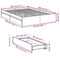 vidaXL Bed Frame with Drawers without Mattress Black 120x200 cm
