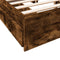 vidaXL Bed Frame with Drawers without Mattress Smoked Oak 120x200 cm