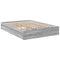 vidaXL Bed Frame with Drawers without Mattress Grey Sonoma 120x200 cm