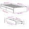 vidaXL Bed Frame with Drawers without Mattress White 90x200 cm