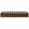 vidaXL Bed Frame with Drawers without Mattress Brown Oak 90x200 cm