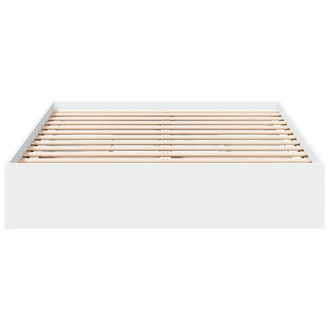 vidaXL Bed Frame with Drawers without Mattress White 140x190 cm