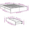 vidaXL Bed Frame with Drawers without Mattress White 140x190 cm