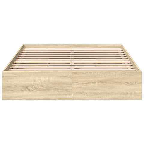 vidaXL Bed Frame with Drawers without Mattress Sonoma Oak 140x190 cm