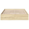 vidaXL Bed Frame with Drawers without Mattress Sonoma Oak 140x190 cm