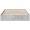 vidaXL Bed Frame with Drawers without Mattress Concrete Grey 135x190 cm Double
