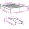vidaXL Bed Frame with Drawers without Mattress Concrete Grey 135x190 cm Double