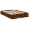 vidaXL Bed Frame with Drawers without Mattress Smoked Oak 135x190 cm Double