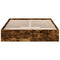 vidaXL Bed Frame with Drawers without Mattress Smoked Oak 135x190 cm Double