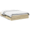 vidaXL Bed Frame with Drawers without Mattress Sonoma Oak 120x190 cm Small Double