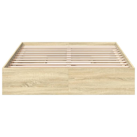 vidaXL Bed Frame with Drawers without Mattress Sonoma Oak 120x190 cm Small Double