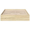 vidaXL Bed Frame with Drawers without Mattress Sonoma Oak 120x190 cm Small Double