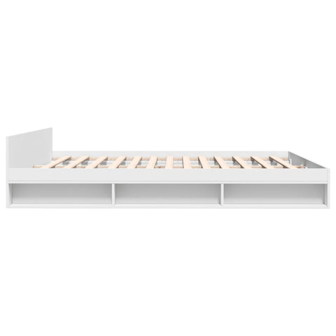 vidaXL Bed Frame with Drawers without Mattress White 200x200 cm