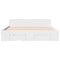 vidaXL Bed Frame with Drawers without Mattress White 150x200 cm King Size
